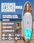 Highpi 11ft Inflatable Stand Up Paddle Board for Youth and Adults – Wide Sup with Premium Accessories, Blow Up Paddleboard for Surfing, Fishing, Yoga & More