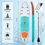 Inflatable Paddle Boards Stand Up Paddleboard Wide Stable with Premium SUP Paddle Board Accessories for All Skill Levels with Fins, Adjustable Paddle, Pump, Backpack, Leash