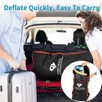 Inflatable Stand Up Paddle Board 10' 6"x 32"x 6" with Premium SUP Accessories - Backpack, Adjustable Paddle, Non-Slip Deck, Hand Pump, Leash, Fins, Waterproof Bag (Nature Wood_10'6"*32"*6")