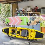 Bonnlo Kayak Stand Freestanding, Storage Rack for Two-Kayak, Canoe, Boat, Paddle Board, SUP, Surfboard for Indoor Outdoor Garage, Shed, Dock with Lockable Wheels Wide Adjustable Heavy Duty Holder