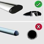 Leader Accessories Kayak Rack 2 Pair J Bar for Canoe Surf Board SUP On Roof Top Mount Crossbar with 4 pcs Tie Down Straps