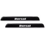 DORSAL Aero Roof Rack Pads for Factory and Wide Crossbars - Pack of 2 for Surfboards Kayaks Sups Snowboards Polyester 28" Inch Thule Yakima Style (Wide) Black