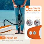 FunWater SUP Inflatable Stand Up Paddle Board 10'x31''x6'' Ultra-Light Inflatable Paddleboard with ISUP Accessories,Fins,Adjustable Paddle, Pump,Backpack, Leash, Waterproof Phone Bag,Kayak Seat