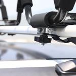 Leader Accessories Kayak Rack 2 Pair J Bar for Canoe Surf Board SUP On Roof Top Mount Crossbar with 4 pcs Tie Down Straps