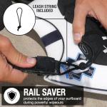 Ho Stevie! Premium Surf Leash - No Tangles, No Lost Surfboard - Hi-Strength Lightweight 1/4" Cord - Feels Like Surfing Leashless - 6/7/8/9 Feet