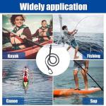 MOOCY Kayak Paddle Leash Kayak Rod Leash, 3-7 ft Stretchable Strap Lanyard Rope for SUP,Kayak Fishing Accessories for Kayak and Paddles