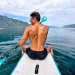 MoiShow SUP Paddle Board Paddle - Adjustable Paddleboard Paddle Oar 4-Piece Floating Aluminum SUP Kayak Paddle