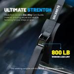 Universal Car Soft Kayak Roof Rack Pads for Kayak Surfboard SUP with 20FT Durable Tie-Down Straps, 2 Tie Down Rope, 4 Quick Loop Straps