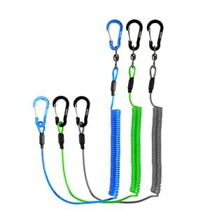 Booms Fishing T02 Fishing Pole Tether, Kayak Paddle Leash, Paddle Board Fishing Accessories, Heavy Duty Fishing Lanyard for Fishing Tools/Rods/Paddles, Assorted 3pcs