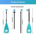 MoiShow SUP Paddle Board Paddle - Adjustable Paddleboard Paddle Oar 4-Piece Floating Aluminum SUP Kayak Paddle