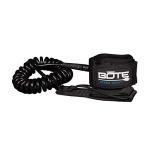 BOTE Coiled PVC Wrapped Ankle Leash Universal Design for SUP Stand Up Paddle Boarding Surf Wake Watersports Accessory 10 FT Leash Adults Kids Friendly