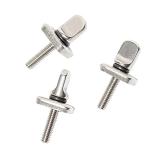 HEYTUR No Tool Stainless Steel Fin Screw for Longboard and SUP 3 Pack
