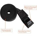 MOOCY Lashing Straps with Buckles,Adjustable Kayak Tie Down Straps Padded Cam Buckle Cargo Strap,Roof Rack Cinch Strap for Cargo, Luggage, Motorcycles, Truck, SUV, Car Roof Rack,SUP Surfboard