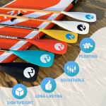 MoiShow SUP Paddle Board Paddle - Adjustable Paddleboard Paddle Oar 4-Piece Floating Aluminum SUP Kayak Paddle