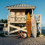 Dunnrite Products Inflatable Stand Up Paddle Board Kit (SUP with Paddle, Backpack Travel Bag, Pump, Fins, & Coiled Leash) (Natural Wood)