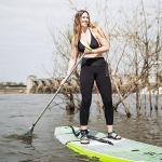 BOTE Coiled PVC Wrapped Ankle Leash Universal Design for SUP Stand Up Paddle Boarding Surf Wake Watersports Accessory 10 FT Leash Adults Kids Friendly