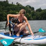 MoiShow SUP Paddle Board Paddle - Adjustable Paddleboard Paddle Oar 4-Piece Floating Aluminum SUP Kayak Paddle