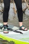 BOTE Coiled PVC Wrapped Ankle Leash Universal Design for SUP Stand Up Paddle Boarding Surf Wake Watersports Accessory 10 FT Leash Adults Kids Friendly