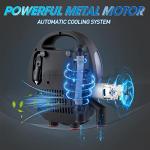 Polotrag Paddle Board Pump, SUP Electric Pump, Professional 20 PSI Portable Air Compressor with Auto-Off, Deflation Function and 12V Car DC Air Pump for Inflatables, Kayaks and Boats