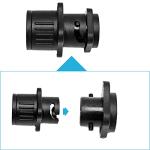 Vkinman SUP Pump Adaptor Inflatable Boat Air Pump Air Valve Adapter Kit Paddleboard Air Nozzle Multifunctional Conversion Head Air Adapter with 4 Air Valve Nozzles (Black)