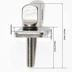 HEYTUR No Tool Stainless Steel Fin Screw for Longboard and SUP 3 Pack
