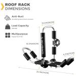 Kayak Roof Rack, Aluminum Kayak Carrier Folding J-Style Universal 4-in-1 Multifunction for Canoe, SUP, Kayaks, Surfboard Rooftop Mount on SUV, Car and Truck Crossbars