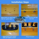 Ojomow Anchor Kit for Kayak and Jet Ski, 3.5lb Boat Anchor with 50FT Rope and Stainless Steel Chain for Kayak, Canoe, Fishing, Paddle Board, PWC, and SUP Accessories