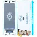 SOLSTICE Sol Fit Inflatable Stand-Up Paddleboard & Aquatic Fitness Mat with 7'10" Non-Slip Traction Pad - Floating Exercise Platform for Yoga, Pilates & Meditation, Includes Pump & Carry Bag