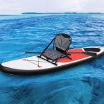 Kayak Seats with Back Support, Aluminum Alloy Folding Kayak Seat, Breathable Textile Mesh Fabric Material, Adjustable Universal Paddle Board Seat for Fishing, Inflatable Kayaks, Sup, Canoe