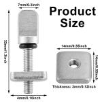 6 Pieces Surfing Accessories No Tool Stainless Steel Fin Screw Thumb Fin Screw for Men Women Surfboard Surf Longboard Paddleboard and SUP