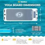 SOLSTICE Sol Fit Inflatable Stand-Up Paddleboard & Aquatic Fitness Mat with 7'10" Non-Slip Traction Pad - Floating Exercise Platform for Yoga, Pilates & Meditation, Includes Pump & Carry Bag