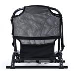Kayak Seats with Back Support, Aluminum Alloy Folding Kayak Seat, Breathable Textile Mesh Fabric Material, Adjustable Universal Paddle Board Seat for Fishing, Inflatable Kayaks, Sup, Canoe