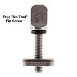 SBS 8" Longboard & SUP Single Fin - Free No Tool Screw - 8 Inch Center Fin for Surfboard & Paddleboard