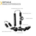 Kayak Roof Rack, Aluminum Kayak Carrier Folding J-Style Universal 4-in-1 Multifunction for Canoe, SUP, Kayaks, Surfboard Rooftop Mount on SUV, Car and Truck Crossbars