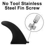 6 Pieces Surfing Accessories No Tool Stainless Steel Fin Screw Thumb Fin Screw for Men Women Surfboard Surf Longboard Paddleboard and SUP