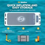 SOLSTICE Sol Fit Inflatable Stand-Up Paddleboard & Aquatic Fitness Mat with 7'10" Non-Slip Traction Pad - Floating Exercise Platform for Yoga, Pilates & Meditation, Includes Pump & Carry Bag