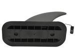 DSHE Detachable Center Fin Black, Kayak Rudder Kit Skeg Tracking Fin Watershed Board for Inflatable Canoe, Stand Up Paddle SUP Boards, Surfboard