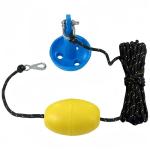 XIALUO Marine Mushroom Anchor Kit 5 lb Blue PE Coated Kayak Anchor Accessories with 30 ft Rope for Fishing Kayaks, Canoe, Jet Ski, SUP Paddle Board and Small Boats