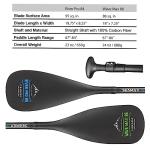 Seamax Carbon Fiber Adjustable SUP Paddle 65'-85' for Stand Up Paddle Board