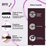 BPS 'Storm' Ultralite Surf SUP Coiled Leg Rope - 10 Foot Ankle Leash with Double Stainless Steel Swivels and Hidden Key Pocket - Surfboard Longboard Paddleboard Leash (Koru Black)