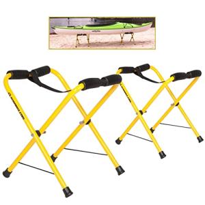Suspenz Folding Kayak Stand, Small Portable Racks for Kayaks, Canoes & SUPs - 150 lb Capacity - 22-1818