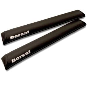 DORSAL Aero Roof Rack Pads - Sunguard (No Fade) for Factory and Wide Crossbars - Pack of 2 for Surfboards Kayaks Sups Snowboards PVC 34" Inch Black