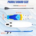 SUDOO SUP Stand Up Paddle Board 10ft Inflatable Paddle Boards 30" Wide 6" Thick for Adults & Youth with Backpack, Pump,Paddle,Coil Leash,Triple Fins Ocean