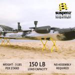 Suspenz Folding Kayak Stand, Small Portable Racks for Kayaks, Canoes & SUPs - 150 lb Capacity - 22-1818
