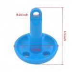 XIALUO Marine Mushroom Anchor Kit 5 lb Blue PE Coated Kayak Anchor Accessories with 30 ft Rope for Fishing Kayaks, Canoe, Jet Ski, SUP Paddle Board and Small Boats