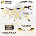Suspenz Folding Kayak Stand, Small Portable Racks for Kayaks, Canoes & SUPs - 150 lb Capacity - 22-1818
