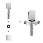 T-SIDAKE 9'' SUP Single Center Fin, Fiberglass Reinforeced Nylon SUP Replacement Fins, Free No Tool Fin Screw, Suitable for Longboard, Surfboard, SUP Single Fin Center Fin