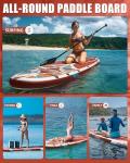 Dixero 11’*33”*6”Inflatable Stand Up Paddle Board for All Skill Levels with Premium SUP Paddleboard Accessories, Adjustable Floating Paddle, Safety Leash, Backpack and Pump