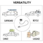 Mind and Action 16 Ft Sturdy Tie Down Strap Lashing Strap with Rubber Padded Cam Lock Buckle,for Car Roof Rack,Kayak Canoe SUP Surfboard Tie Down,Boat Trailer Tow Straps(4 Pack)