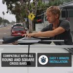 Ho Stevie! Surfboard/SUP Round Roof Rack Pads (Set of 2 Pads, 28" or 17") for Cars with Crossbars (28")
